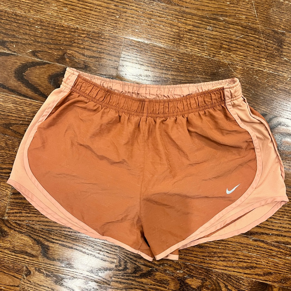Salmon Pink Nike Dri Fit Shorts, 4” inseam, Size L
